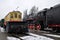 Railway transport. Old railway companies snow blower