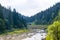 Railway tunnel in the Carpathians