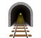 Railway tunnel vector illustration