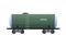Railway wagon, cistern, with cargo water, products, liquids, oil.