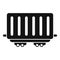 Railway wagon icon simple vector. Station train