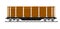 Railway wagon isolated on white background