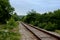 Railways beautiful view of the nature of train travel