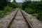 Railways beautiful view of the nature of train travel