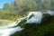 Raimbow over Marmore`s waterfalls in Umbria