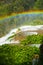 Raimbow over Marmore`s waterfalls in Umbria