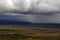 Rain above a taiga