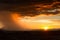 Rain approaching in the desert