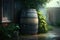 rain barrel. bad weather .