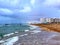 Rain on the beach in Florida