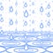 Rain blue graphic image