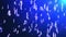 Rain of Blue Music Musical symbols and notes, beat, falling down 4K 3D Loop Animation New Motion Background.