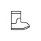 Rain boots outline icon