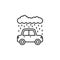 Rain car carwash cloud icon. Element of car wash thin line icon