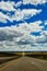 Rain clouds during the day over the plains in Utah, US