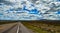 Rain clouds during the day over the plains in Utah, US