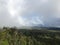 Rain and Clouds at Kalalau Lookout in Waimea Canyon on Kauai Island, Hawaii.