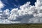 Rain Clouds over the namibian savanna