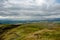 Rain clouds over Stirling from Dumyat hill