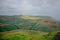 Rain clouds over Stirling from Dumyat hill