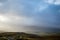 Rain clouds seen over Quiraing, Isle of Skye