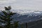 Rain Clouds settling in the valleys below Clingmans Dome GSMNP