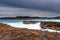 Before the Rain Coastal Sunrise Seascape from Rocky Headland