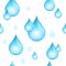 Rain Drop Seamless Pattern Background. Vector