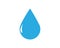 Rain drop / water drop droplet vector icon for drink, water, rain