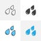 Rain drops icon