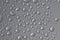 Rain drops on metallic surface