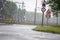 Rain Flooding Bicycle Path At Amsterdam The Netherlands 27-6-2020