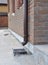 Rain Gutter Installation with Rainwater Drainage System Installation. Drainage System in Building