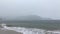 Rain at Hanalei Beach on Kauai Island, Hawaii.