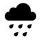 Rain Icon in trendy flat style isolated on grey background. Cloud rain symbol for your web site design, logo, app, UI. Modern fore