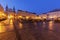 Rain on Market Square in Piotrkow Trybunalski