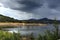 Rain over Wyangala Waters Australia