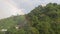 Rain and rainbow in tropics. Kingstown, Saint Vincent and Grenadines