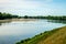 The Rain River the `Loire` in the Loiredal in the Loiret, France.