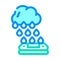 rain sensor color icon vector illustration color