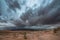 Rain Storm over the Desert Utah Landscape