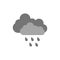 Rain symbol. Weather storm vector icon