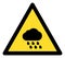 Rain Warning Flat Icon Symbol