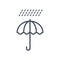 Rain Weather Icon Climate Forecast Concept