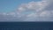 Rainbow above the outer hebrides seen from Duntulm on the Isle of Skye, Scotland