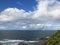 Rainbow above Pacific Ocean - View from Princeville on Kauai Island, Hawaii.