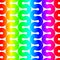 Rainbow Abstract Bold Waves Seamless Pattern