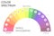 Rainbow abstract business infographic.