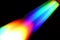 Rainbow abstract rocket launch