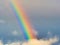 Rainbow against Stormy Cumulonimbus Clouds